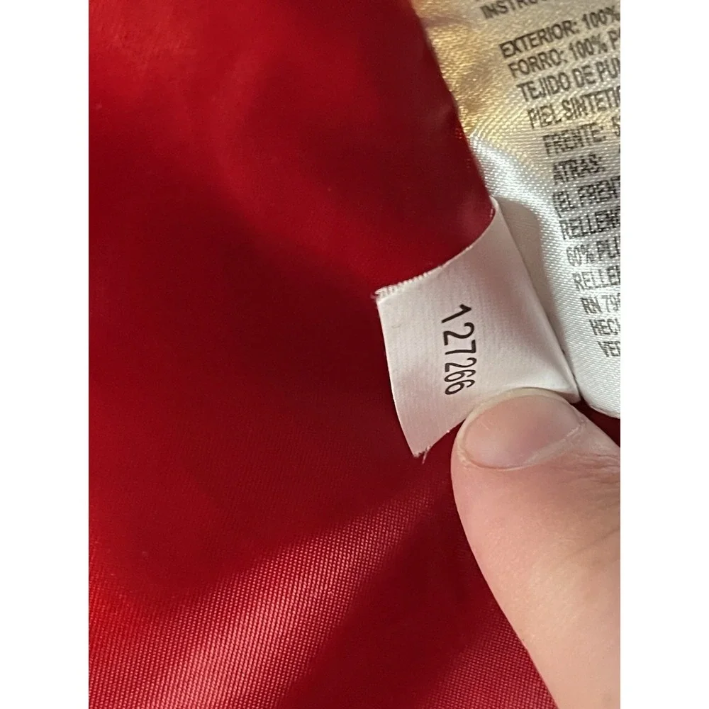 Michael Kors Red Women's‎ Coat Size Medium Faux Fur Hood Puffer Jacket EUC